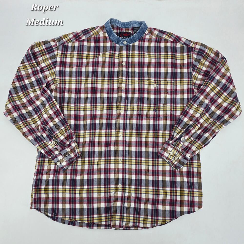 Vintage Roper Plaid‎ Button-Down Shirt – Men’s Medium